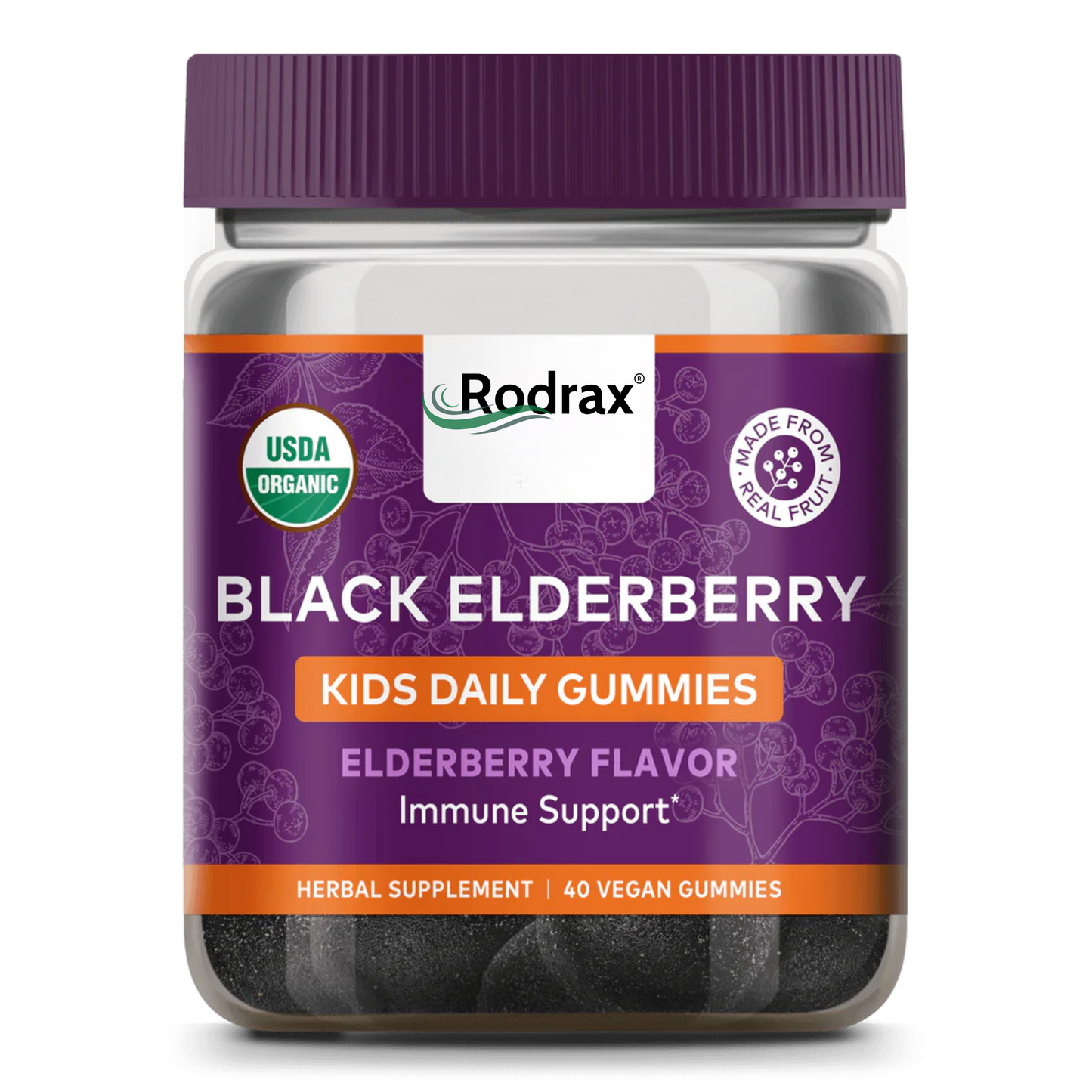 RODRAX® GaiaKids® Black Elderberry Kids Daily Gummies